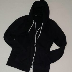 Zine - Black Zip Up Hoodie